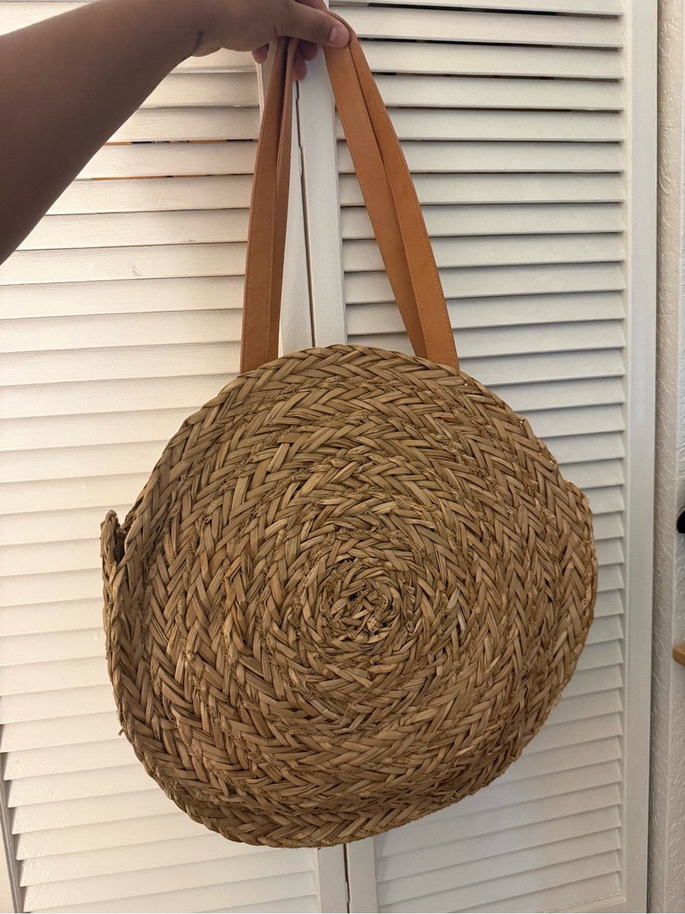 Universal Thread Woven Round Straw Tote Bag